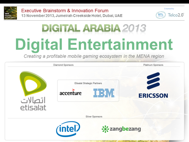 Digital Entertainment 2.0 Digital Arabia November 2013